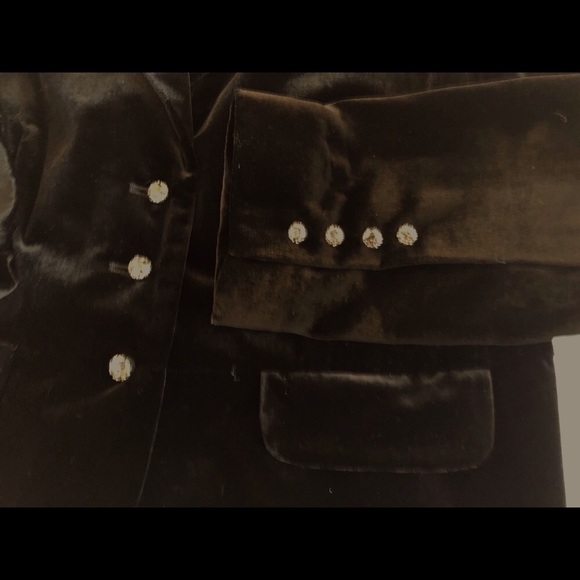 Juicy couture high quality thick velour cropped jacket. High Quality Rhinestone - Picture 5 of 12